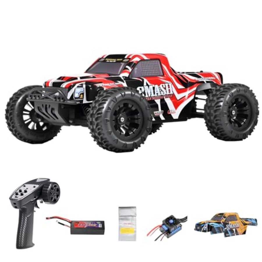 Rc Hobby Grade Monster Truck - RC Cars for Adults: 4WD Off-Road