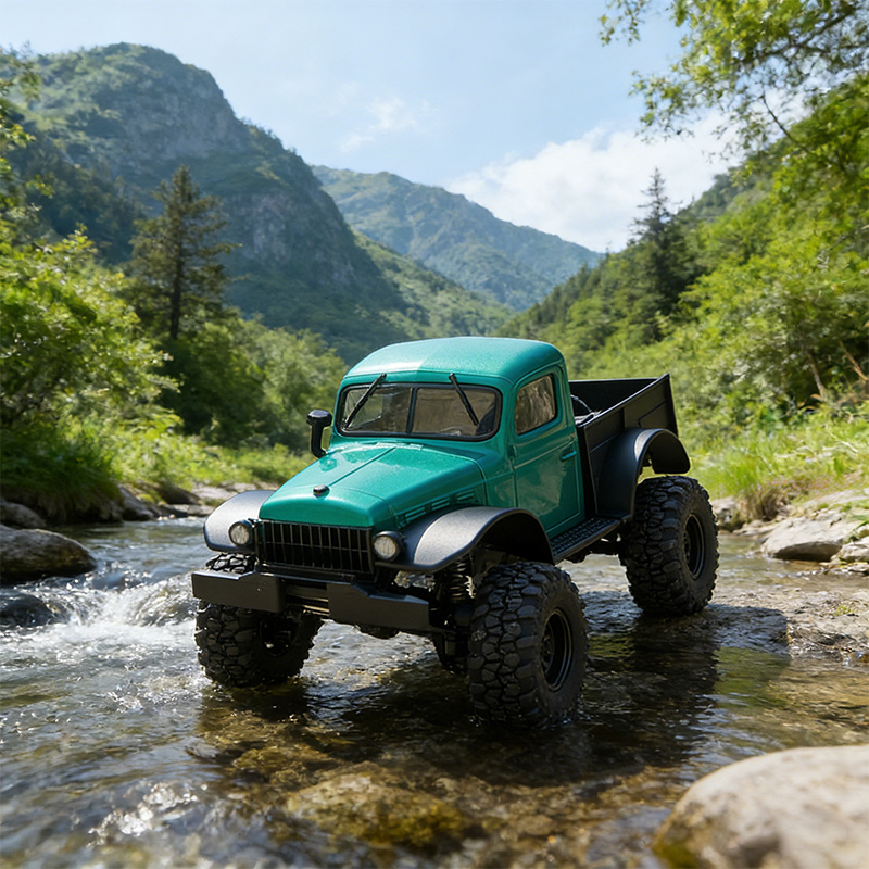 Rc Hobby Grade Car - FMS 1:24 POWER WAGON Semi-Card Remote