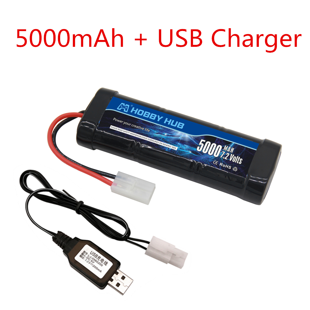 7.2V 5000mAh Ni-MH Battery Pac - Rc Hobby Grade Car บทวิจารณ์และราคา