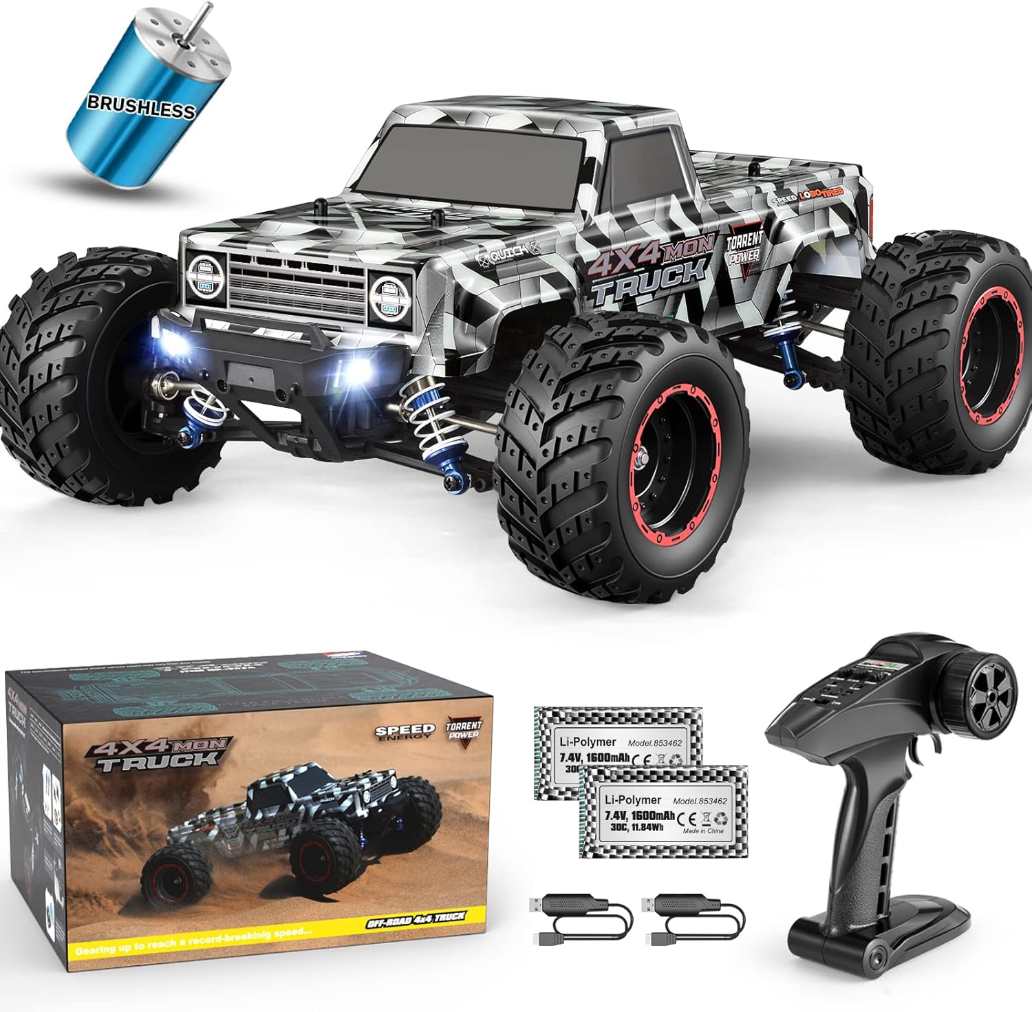 Brushless RC Cars 1/12 Scale,  - Rc Hobby Grade Monster Truck บทวิจารณ์และราคา