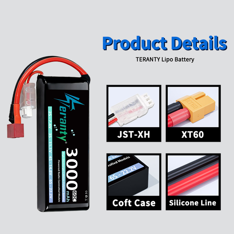 TERANTY 2S 3000mAh Lipo Batter - Rc Hobby Models บทวิจารณ์และราคา