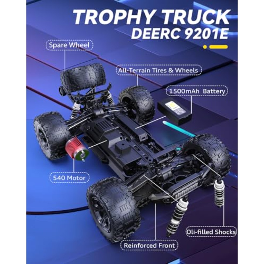 9201E 1:10 Large Remote Contro - Rc Hobby Grade Monster Truck บทวิจารณ์และราคา