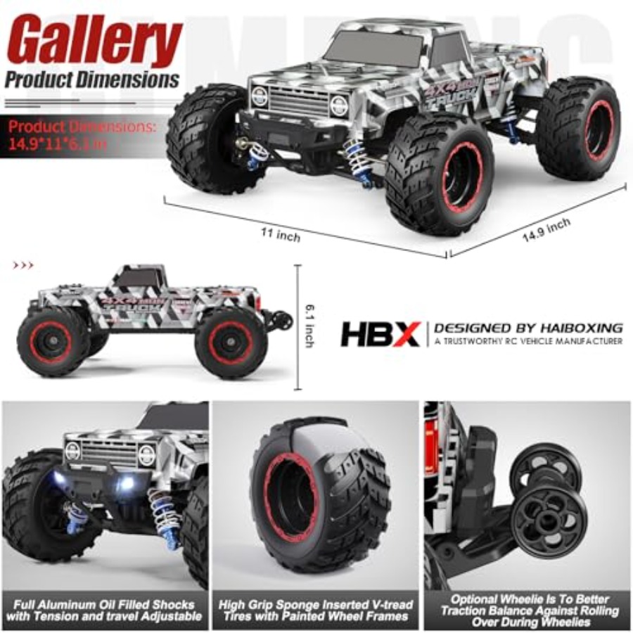 1/12 Scale Brushless RC Cars 9 - Rc Hobby Grade Monster Truck บทวิจารณ์และราคา