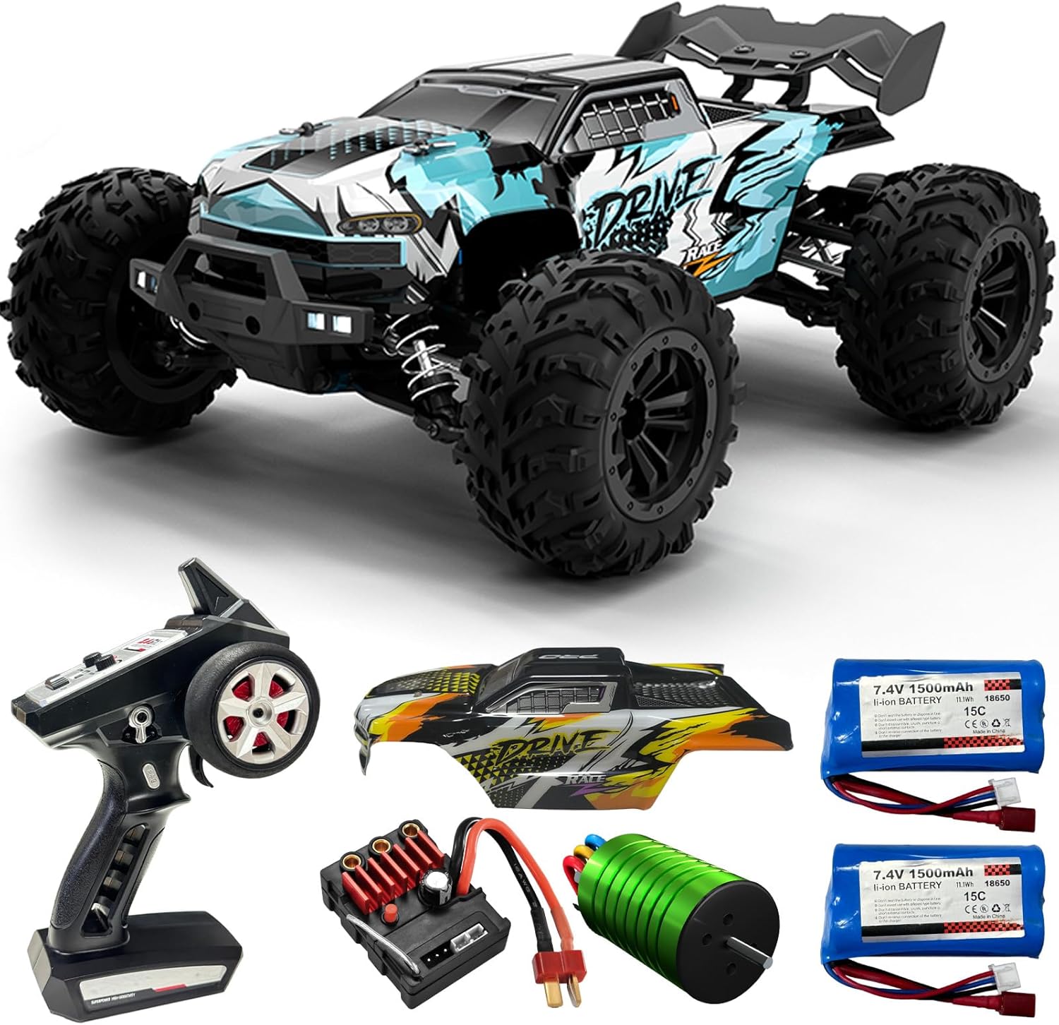 Hobby Grade 1:16 Scale Brushle - Rc Hobby Grade Monster Truck บทวิจารณ์และราคา